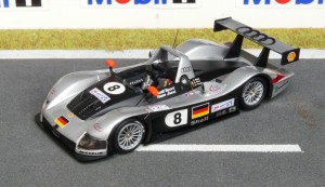 Erster Audi R8 des Joest Racing Teams in Le Mans 1999 (Modell: Minichamps)