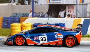 Schnellster McLaren BMW F1 1996, hier in Le Mans (Minichamps): 