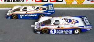 Gruppe C-Weltmeister 1982 mit Porsche 956, vorn Le Mans-Sieger (Record), hinten: Silverstone (Record)