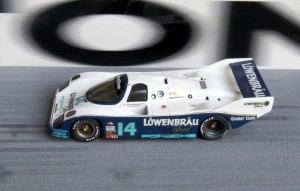 Sieg in Daytona 1987: Porsche 962 IMSA (Modell: Starter), Copiloten: Unser Jr. und Robinson