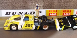 Porsche 956-117 Joest Racing, Le Mans-Sieger 1984, hier Modell in 1:24 von Tamija