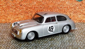 Borgward 1500 RS Hansa Coupé, Le Mans 1953 (Resincast von Swiss Mini 43)